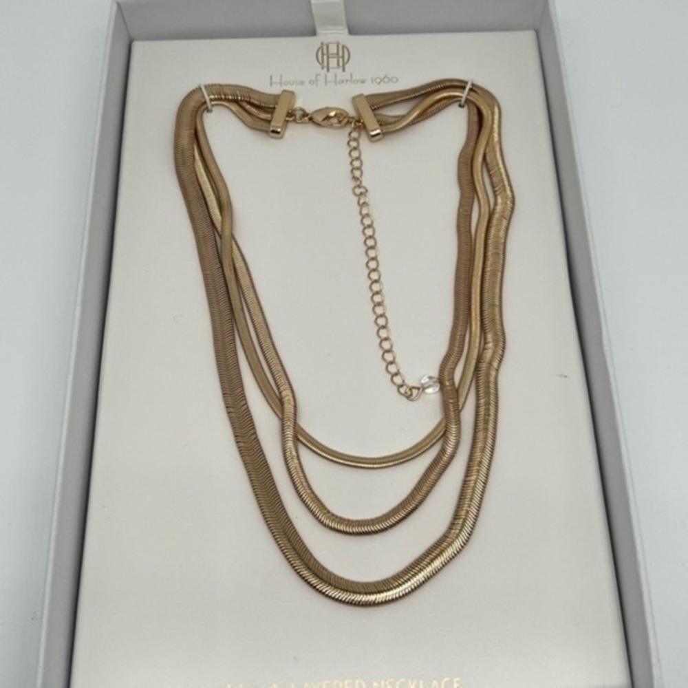 House Of Harlow 1960 14+4 Layered Necklace